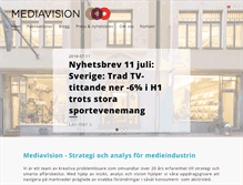 Tablet Screenshot of mediavision.se
